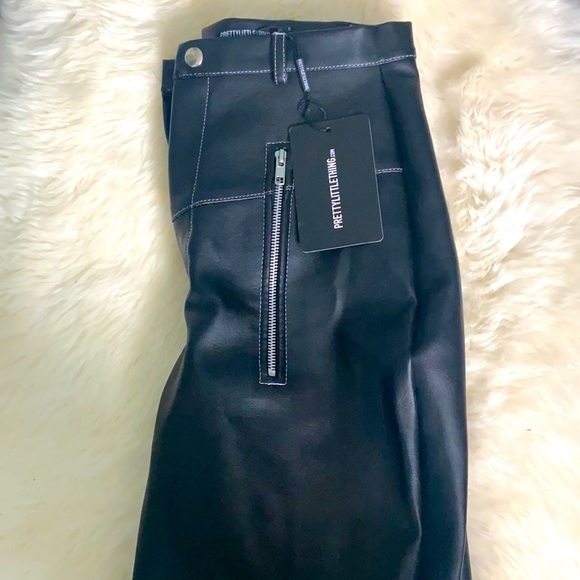 Pretty little thing black leather pants - Picture 2 of 5